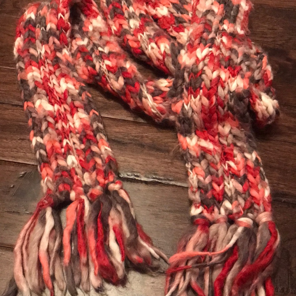 Romantic knitted scarf